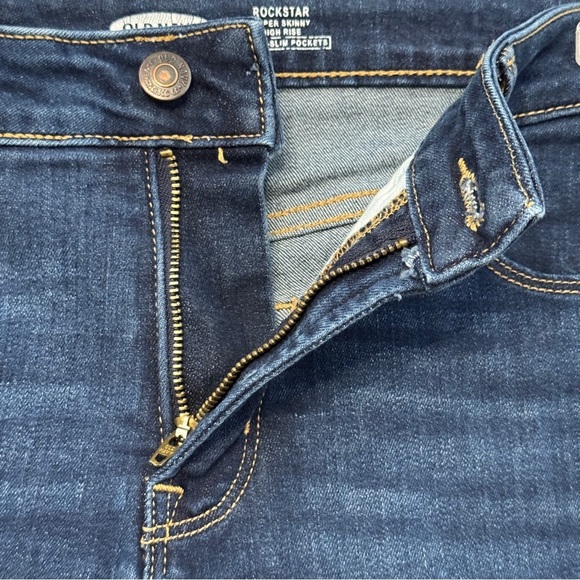 Old Navy Rockstar Super Skinny Jeans Size 10 High Rise Stretch - Picture 3 of 6